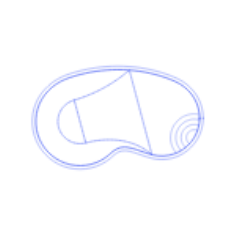 Layouts Swimming Pools Kidney Swimming Pools Editable Svg Line Art, Free Vectors File
